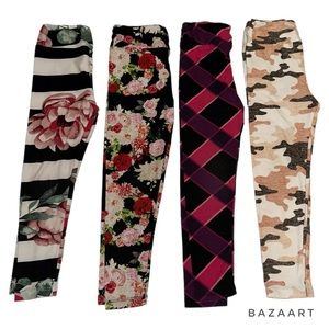 🦄 4 pack of RARE hard to find kids S/M leggings 🦄